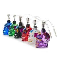 EKJ Creative Color Painting Glass Weed Smoking Accessories  Mini Shisha Hookah Tobacco Glass Water Pipe Smoking Wholesale