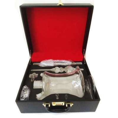 Hot Sale  Glass Hookah With LED Light Smoking Shisha LED Leather Case Package