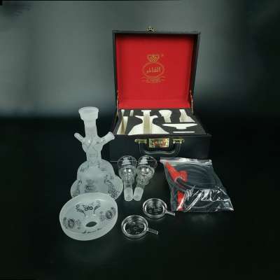 2020 High Quality Hot Sale Luxury Dubai Al Fakher Shisha Clear Glass Hookah