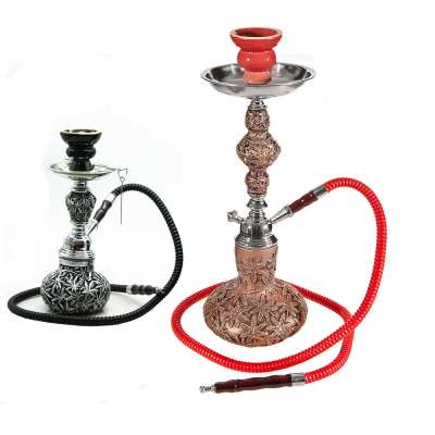 OUDI Durable Black Metal Tobacco Hookah Resin Leave Shape Smoking Pipe Shisha Nargile Spice Herbal