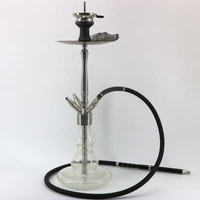 Hot Sale Stainless Steel Fluorescent Cachimba Chicha Luxury Luminous Hookah