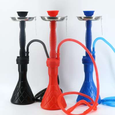 Wholesale Cheap plastic silicone hookah Narguile sheesha chicha 49cm travel hookah shisha