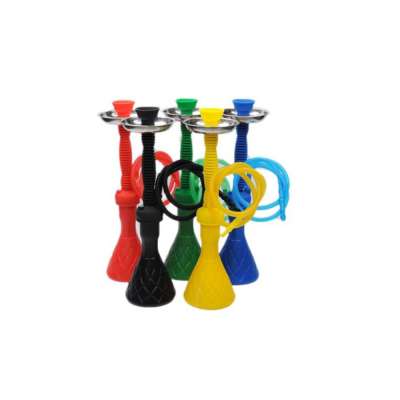 2020 Cheap Black Hot Sale Medium Size Plastic Hookah Shisha Wholesale Hookah