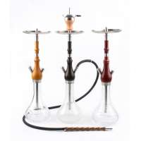 2020 New design China Factory Selling Wood and Stainless Shisha Hookah