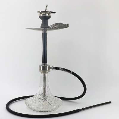 China FOB New Quality Luxury Glass Russian Style Stainless Steel Flavour Hookah Shisha